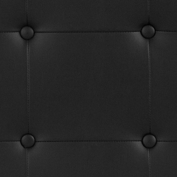 English Elm Tufted Upholstered Full Size Headboard in Vinyl