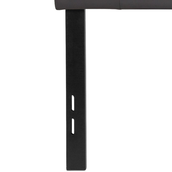 English Elm Tufted Upholstered Full Size Headboard in Vinyl