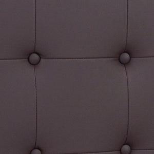 English Elm Tufted Upholstered Queen Size Headboard in Vinyl