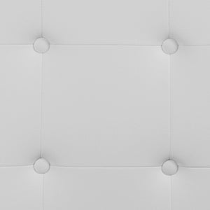 English Elm Tufted Upholstered Queen Size Headboard in Vinyl