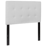 English Elm Tufted Upholstered Twin Size Headboard in Vinyl