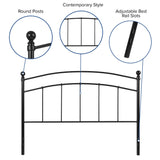 English Elm Decorative Metal Queen Size Headboard