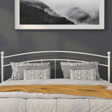 English Elm Decorative Metal King Size Headboard