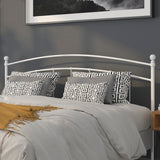 English Elm Decorative Metal King Size Headboard