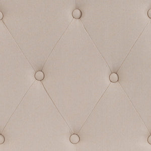 English Elm Tufted Upholstered Twin Size Headboard in Fabric