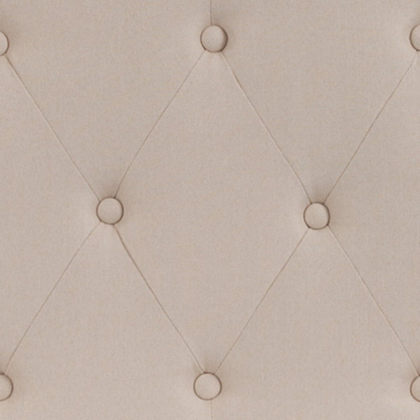 English Elm Tufted Upholstered Twin Size Headboard in Fabric