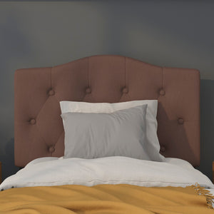 English Elm Tufted Upholstered Twin Size Headboard in Fabric