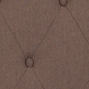 English Elm Tufted Upholstered Twin Size Headboard in Fabric