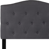 English Elm Tufted Upholstered Twin Size Headboard in Fabric