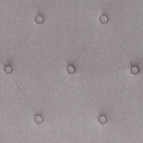 English Elm Tufted Upholstered Twin Size Headboard in Fabric