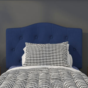 English Elm Tufted Upholstered Twin Size Headboard in Fabric