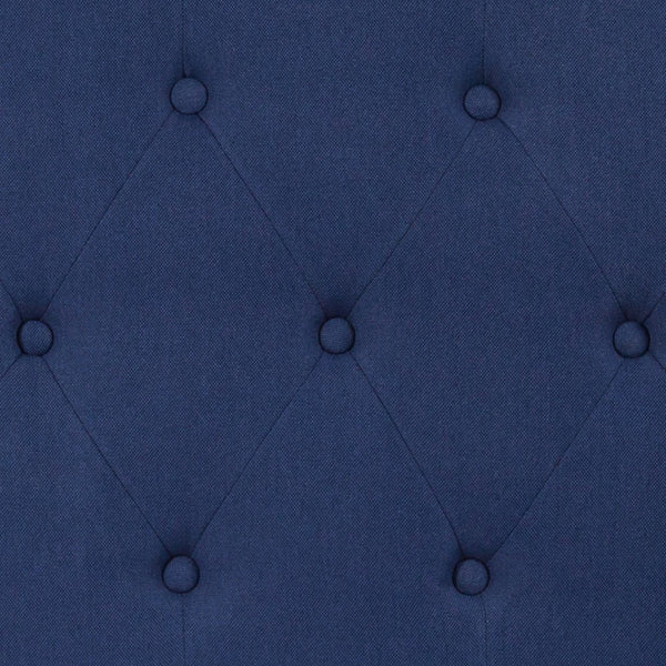 English Elm Tufted Upholstered Twin Size Headboard in Fabric