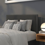 Metal Upholstered Full Size Headboard in Fabric