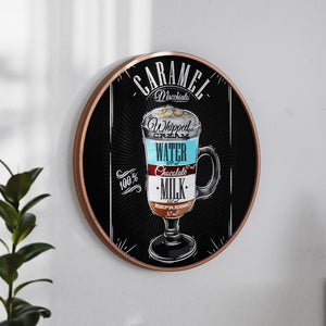 English Elm Commercial Grade 24" Round Wall Mounted Magnetic Chalkboard for Home or Business with Eraser and Chalk in Pine Wood Frame