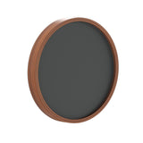 English Elm Commercial Grade 12" Round Wall Mounted Magnetic Chalkboards for Home or Business with Eraser and Chalk in Pine Wood Frames - Set of 2