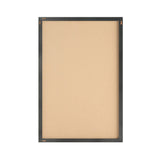 English Elm Commercial Grade Rustic 24" x 36" Wall Mount Cork Board with Wooden Push Pins for Home, School, or Business