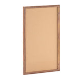 English Elm Commercial Grade Rustic 24" x 36" Wall Mount Cork Board with Wooden Push Pins for Home, School, or Business