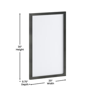 English Elm Commercial Grade 20x30 Wall Mount White Board with Included Dry Erase Marker, 4 Magnets, and Eraser for Home, School or Business