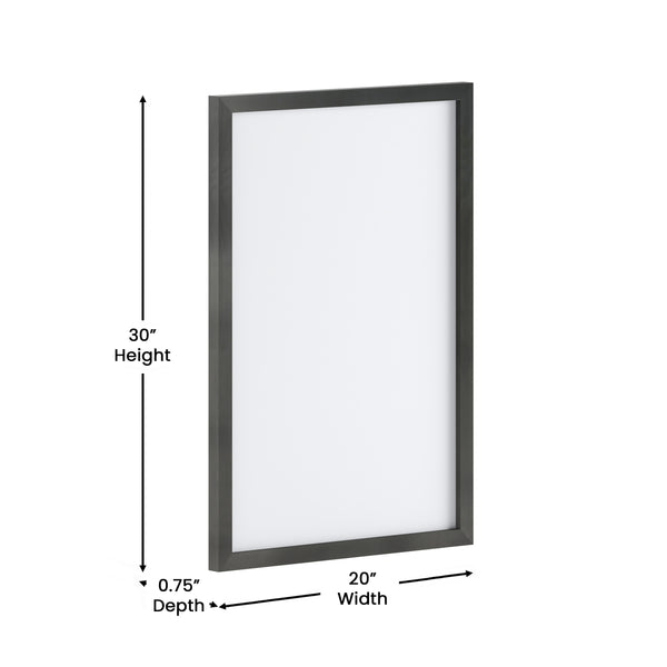 English Elm Commercial Grade 20x30 Wall Mount White Board with Included Dry Erase Marker, 4 Magnets, and Eraser for Home, School or Business