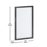 English Elm Commercial Grade 20x30 Wall Mount White Board with Included Dry Erase Marker, 4 Magnets, and Eraser for Home, School or Business