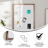 English Elm Commercial Grade 20x30 Wall Mount White Board with Included Dry Erase Marker, 4 Magnets, and Eraser for Home, School or Business