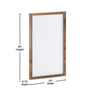 English Elm Commercial Grade 20x30 Wall Mount White Board with Included Dry Erase Marker, 4 Magnets, and Eraser for Home, School or Business