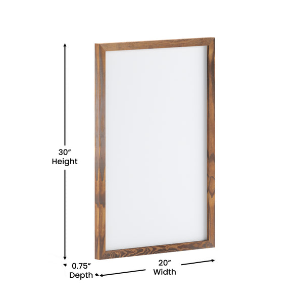 English Elm Commercial Grade 20x30 Wall Mount White Board with Included Dry Erase Marker, 4 Magnets, and Eraser for Home, School or Business