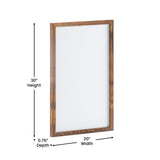 English Elm Commercial Grade 20x30 Wall Mount White Board with Included Dry Erase Marker, 4 Magnets, and Eraser for Home, School or Business