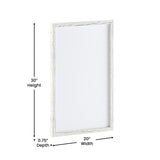 English Elm Commercial Grade 20x30 Wall Mount Board with Included Dry Erase Marker, 4 Magnets, and Eraser for Home, School or Business in washed