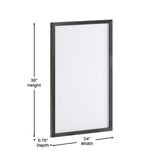 English Elm Commercial Grade 24x36 Wall Mount White Board with Included Dry Erase Marker, 4 Magnets, and Eraser for Home, School or Business