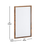 English Elm Commercial Grade 24x36 Wall Mount White Board with Included Dry Erase Marker, 4 Magnets, and Eraser for Home, School or Business