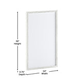 English Elm Commercial Grade 24x36 Wall Mount Board with Included Dry Erase Marker, 4 Magnets, and Eraser for Home, School or Business in washed