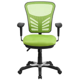 English Elm Commercial Grade Mid-Back Mesh Multifunction Executive Swivel Ergonomic Office Chair with Adjustable Arms