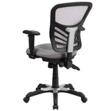 English Elm Commercial Grade Mid-Back Mesh Multifunction Executive Swivel Ergonomic Office Chair with Adjustable Arms