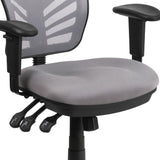 English Elm Commercial Grade Mid-Back Mesh Multifunction Executive Swivel Ergonomic Office Chair with Adjustable Arms