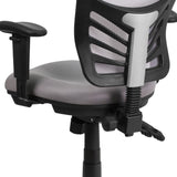 English Elm Commercial Grade Mid-Back Mesh Multifunction Executive Swivel Ergonomic Office Chair with Adjustable Arms