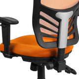 English Elm Commercial Grade Mid-Back Mesh Multifunction Executive Swivel Ergonomic Office Chair with Adjustable Arms