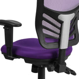 English Elm Commercial Grade Mid-Back Mesh Multifunction Executive Swivel Ergonomic Office Chair with Adjustable Arms