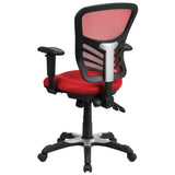 English Elm Commercial Grade Mid-Back Mesh Multifunction Executive Swivel Ergonomic Office Chair with Adjustable Arms