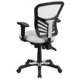 English Elm Commercial Grade Mid-Back Mesh Multifunction Executive Swivel Ergonomic Office Chair with Adjustable Arms