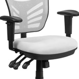 English Elm Commercial Grade Mid-Back Mesh Multifunction Executive Swivel Ergonomic Office Chair with Adjustable Arms