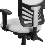 English Elm Commercial Grade Mid-Back Mesh Multifunction Executive Swivel Ergonomic Office Chair with Adjustable Arms