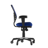 English Elm Commercial Grade Mid-Back Mesh Multifunction Executive Swivel Ergonomic Office Chair with Adjustable Arms and Transparent Roller Wheels