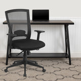 Commercial Grade Mid-Back Mesh Executive Swivel Ergonomic Office Chair with Back Angle Adjustment and Adjustable Arms