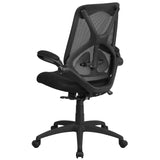 English Elm Commercial Grade High Back Mesh Executive Swivel Ergonomic Office Chair with Adjustable Lumbar, 2-Paddle Control and Flip-Up Arms