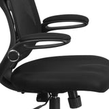 English Elm Commercial Grade High Back Mesh Executive Swivel Ergonomic Office Chair with Adjustable Lumbar, 2-Paddle Control and Flip-Up Arms