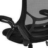 English Elm Commercial Grade High Back Mesh Ergonomic Swivel Office Chair with Frame and Flip-up Arms