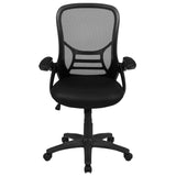 English Elm Commercial Grade High Back Mesh Ergonomic Swivel Office Chair with Frame and Flip-up Arms