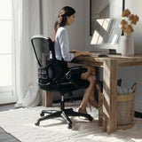 English Elm Commercial Grade High Back Mesh Ergonomic Swivel Office Chair with Frame and Flip-up Arms