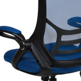 English Elm Commercial Grade High Back Mesh Ergonomic Swivel Office Chair with Black Frame and Flip-up Arms